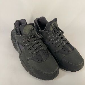 Nike Air Huarache Men's Running Shoes Size 9.5 Triple Black Sneakers
